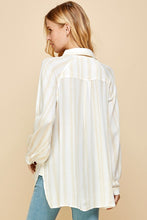 Load image into Gallery viewer, HAZED STRIPE OVERSIZED SHIRT
