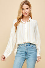 Load image into Gallery viewer, HAZED STRIPE OVERSIZED SHIRT
