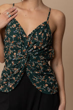 Load image into Gallery viewer, FLORAL FRONT TWIST TANK
