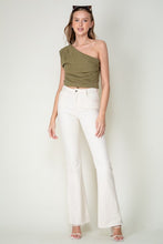 Load image into Gallery viewer, OLIVE ONE SHOULDER TOP
