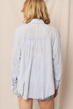 Load image into Gallery viewer, OVERSIZED INDIGO STRIPED SHIRT
