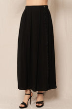 Load image into Gallery viewer, BLACK OVERLAP MIDI SKIRT
