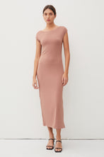 Load image into Gallery viewer, MOCHA CAP SLEEVE DRESS
