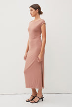 Load image into Gallery viewer, MOCHA CAP SLEEVE DRESS
