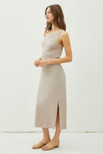 Load image into Gallery viewer, RIBBED TANK MIDI DRESS
