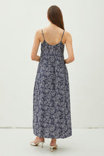 Load image into Gallery viewer, BLUE PAISLEY MAXI DRESS
